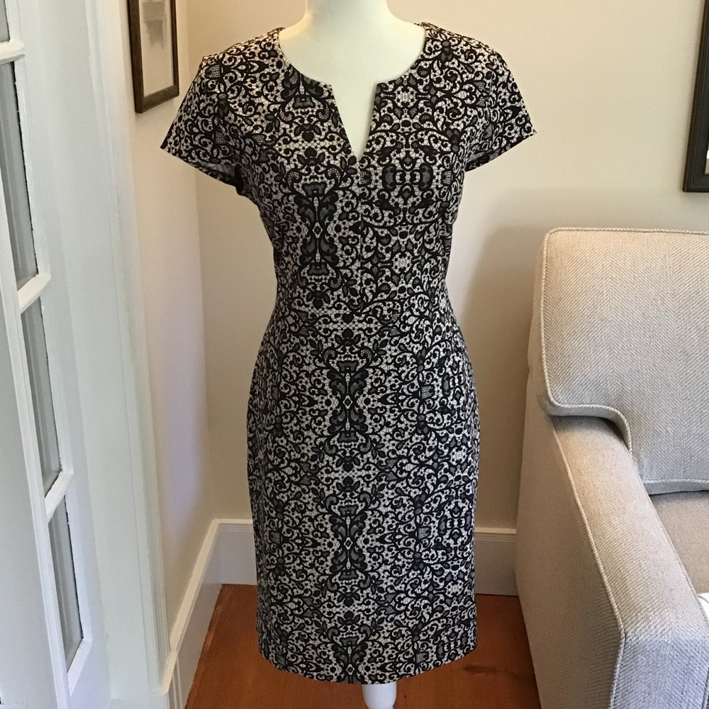 Faux lace dress with cap sleeve- size 10
